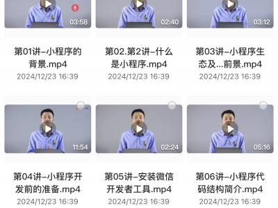 做一个热门小程序，每天躺着赚钱【极客时间-高磊-9小时搞定微信小程序开发课程】